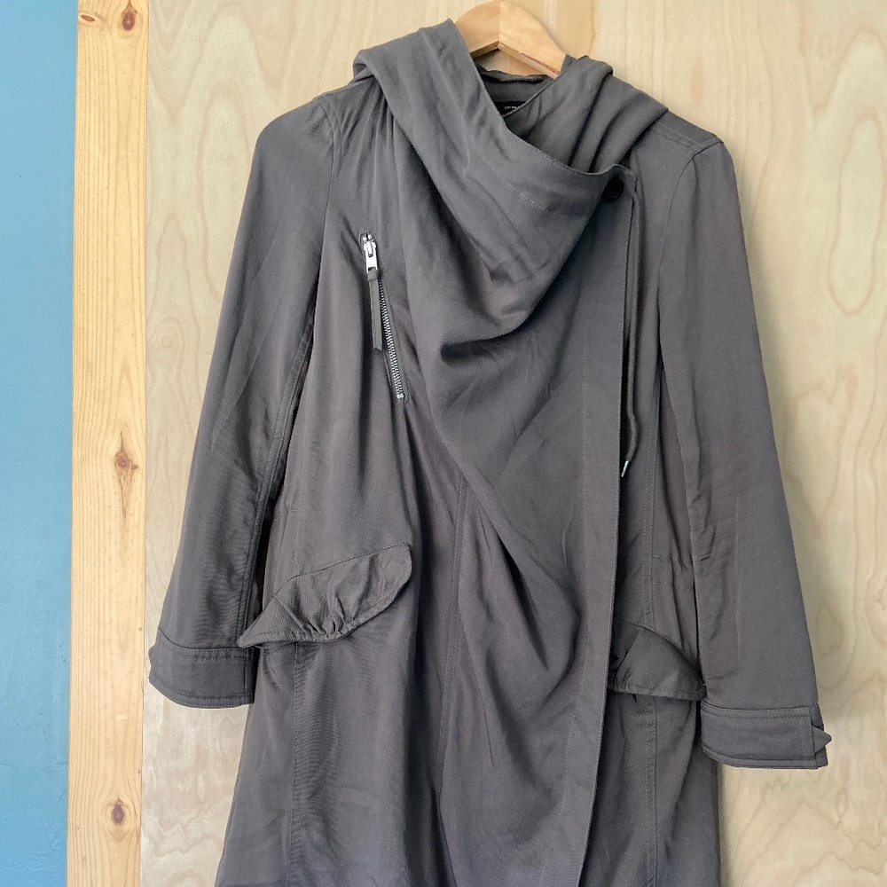 All Saints Portere Parka Khaki Green Sz 2